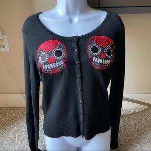 Too Fast Skull Cardigan